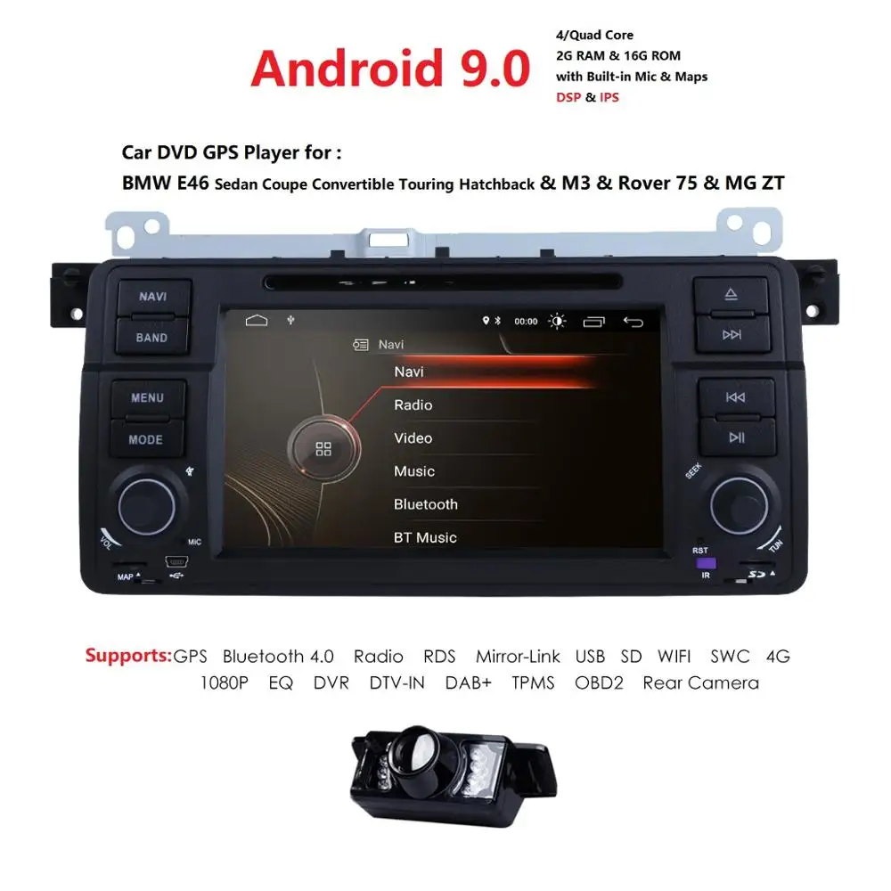 Flash Deal 7 inch Android 9.0 for bmw E46,M3,car dvd,gps navigation,wifi,4G,BT,canbus,radio,RDS,quad core,1024x600,obd2,dvr,rds,cam,map,dab 0 Flash Deal 7 inch Android 9.0 for bmw E46,M3,car dvd,gps navigation,wifi,4G,BT,canbus,radio,RDS,quad core,1024x600,obd2,dvr,rds,cam,map,dab 0