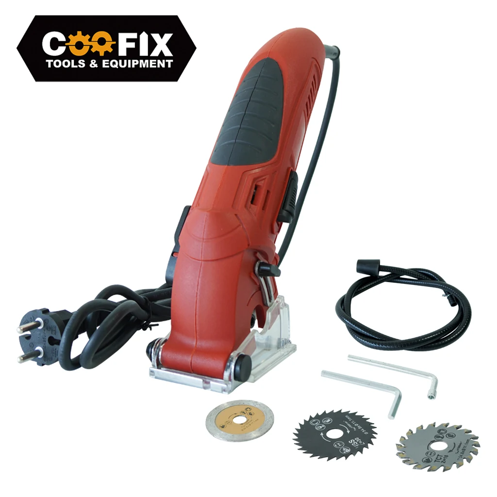 

Electric Mini Circular Saw 400W Multifunctional Electric Cutting Wood Metal Saw with 3pcs Blades Diamond Blade Sawing
