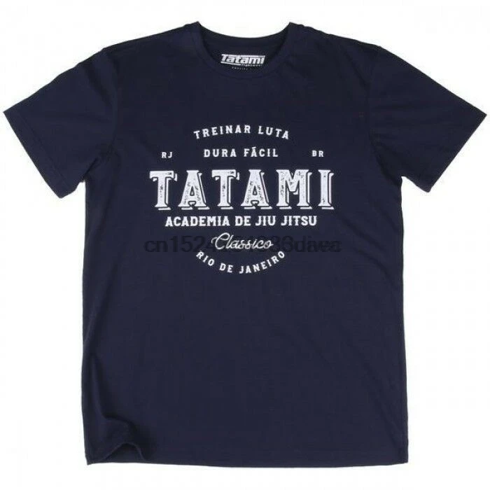 Футболка с татами academic темно-синяя футболка BJJ Jiu Jitsu casual No-Gi | Мужская одежда