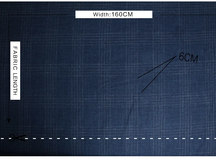 Ткань темно-синяя пряжа окрашенная камвольная шерсть и лен материалы для одежды костюмы куртка DIY Одежда ткани