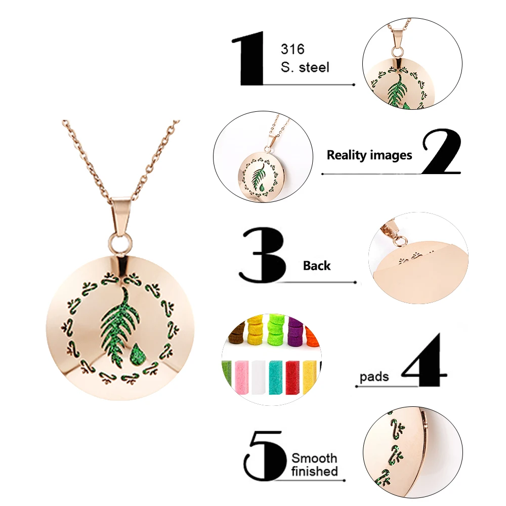 Животное ароматерапия диффузор Neckalce эссенция масло медальон со