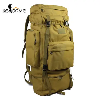 

70L Man Women Military Backpack Tactical Large Waterproof Outdoor Hiking Trekking Travel Rucksack Sports Camouflage Sack XA331D
