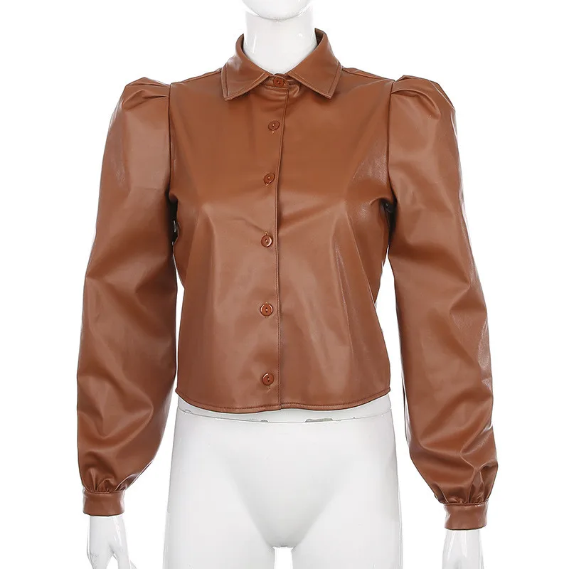 pu shirt women09
