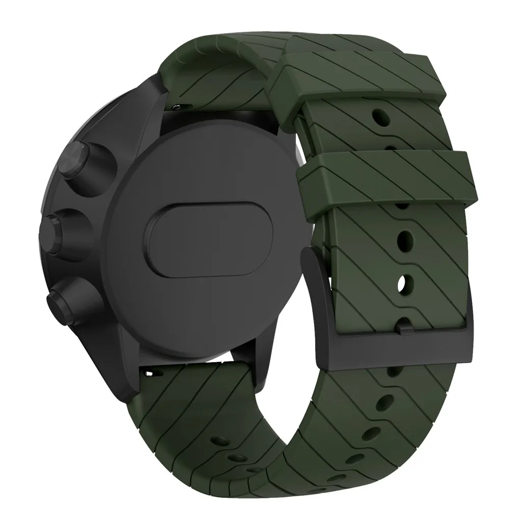 Ремешок сменный из мягкого силикона для спортивных смарт часов Suunto 9/9 Baro|Защита