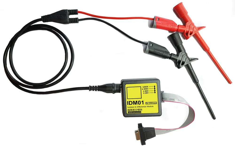 IDM02 LOTO Oscilloscope Differential Isolation Module Voltage Protection 800V Safe