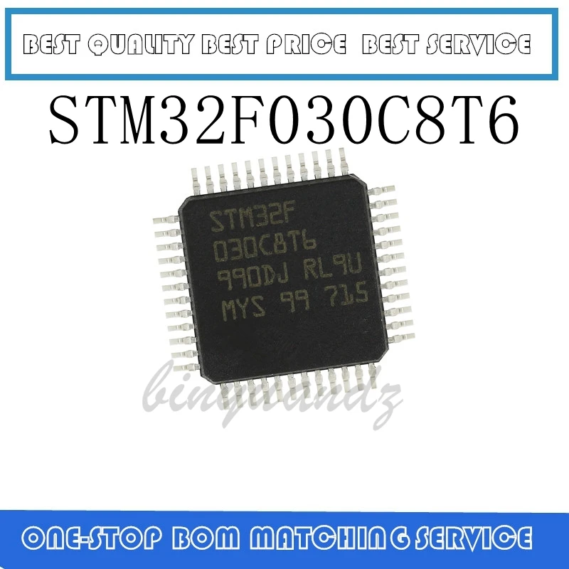 20 шт./лот STM32F030C8T6 STM32 F030C8T6LQFP-48 32-битный MCU