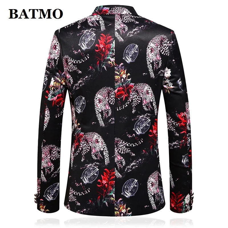 BATMO Новое поступление Печатный Тонкий Повседневный блейзер для мужчин, мужские куртки с принтом, плюс размер M-4XL C772