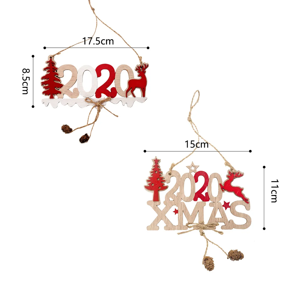 Подарок Дерево Деревянный фестиваль кулон рождественские украшения реквизит портативный домашний подвесной орнамент аксессуары вечерние цифры доска