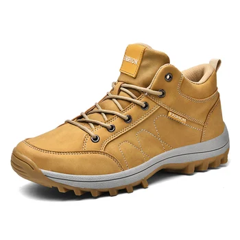 

Waterproof Outdoor Hiking Shoes for Men Breathable Antiskid Casual Sport Shoes Men Trekking Tourism Sneakers Work Climbing Shoes