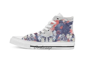 

Samurai Wars Empire Strikes Custom Casual High Top lace-up Canvas shoes sneakers Drop shipping