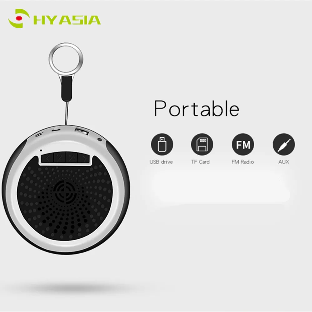 HYASIA Мини Bluetooth динамик Портативный беспроводной открытый колонки Поддержка TF