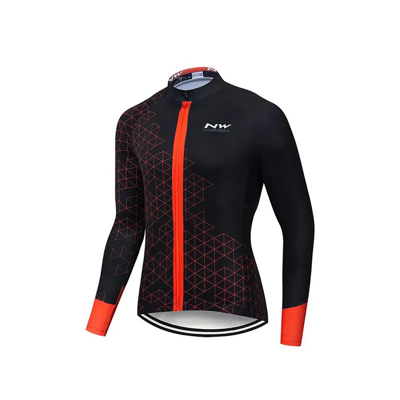 Northwave Cycling Jerseys Men New Long Sleeve Maillot Downhill Bicycle Clothing Ropa Ciclismo Shirts Tight Bike MTB Jerseys