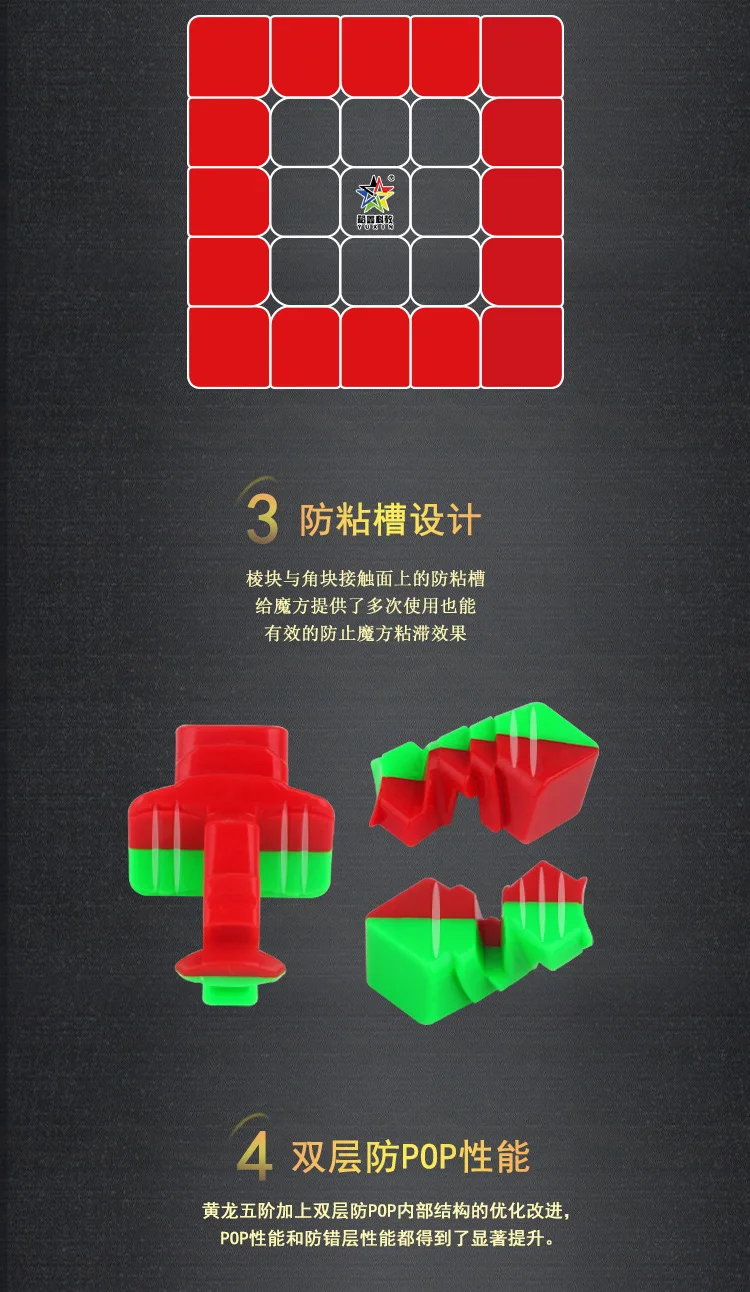 YUXIN маленький магический Профессиональный клейкий 5*5*5 Магнитный магический куб головоломка на скорость 5x5 куб обучающий игрушки cubo magico 62,5 мм