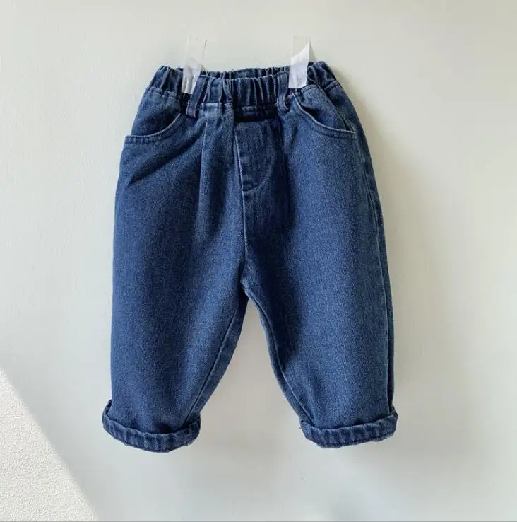 Новое поступление, джинсовые штаны для мальчиков осенние модные детские джинсовые штаны 1-6 лет
