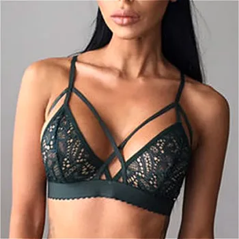 

Women Sexy Lingerie Lace Bra Floral Bustier Brallete Sheer Bandage Patch Bralette Bras Intimate Underwear