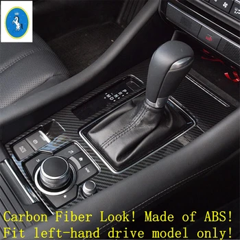 

Yimaautotrims Transmission Shift Gear Gearshift Box Frame Cover Trim Carbon Fiber Look ABS Accessories Fit For Mazda 6 2019 2020