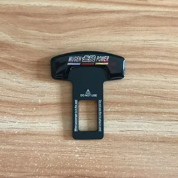 

Safety Belt 3D Buckles Real Carbon Fiber Trucks Car Seat Safty Belt Alarm Canceler Stopper for MUGEN Honda CIVIC accessories