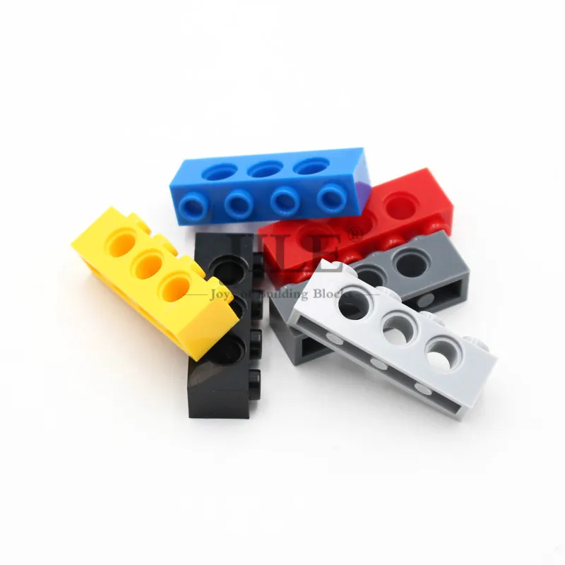 Строительный технический кирпич 1x4 с 3 отверстиями 3701 толстые блоки Moc для