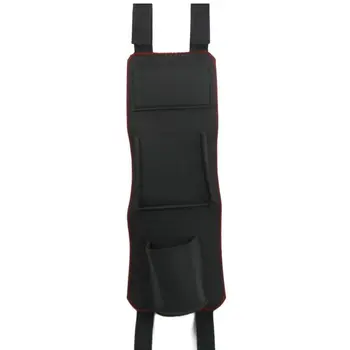 

Car PU Bag Seat Side Bracket Storage Bag Hanger Car Storage Finishing Travel Multi-Function Luggage Auto Parts Black