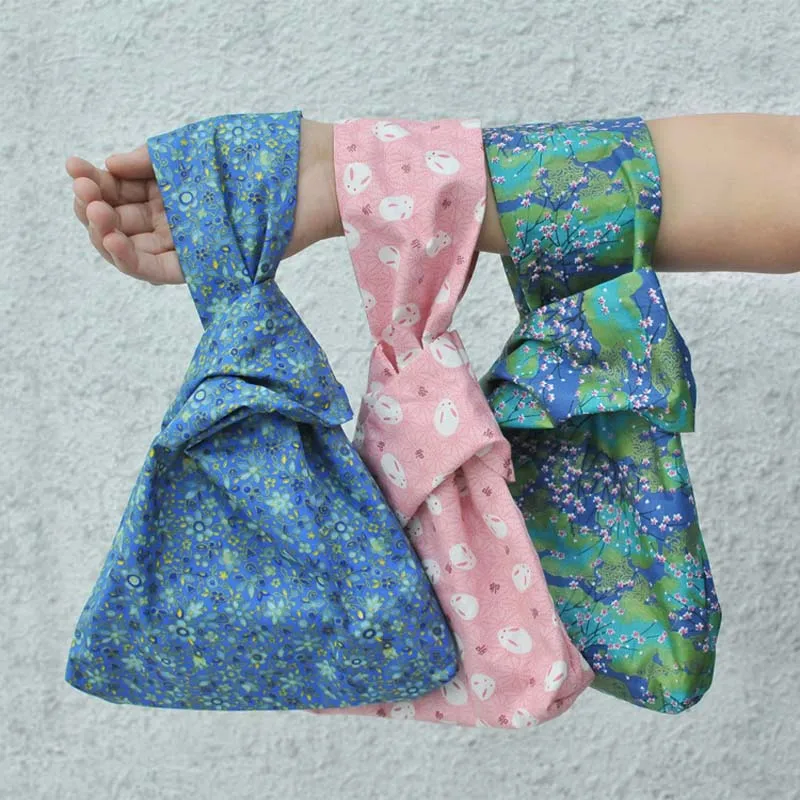 

Ladies Bar Knot Handbag Japanese Style Sakura Rabbit Wrist Handbag Women's Coin Purse and Mobile Phone Bags