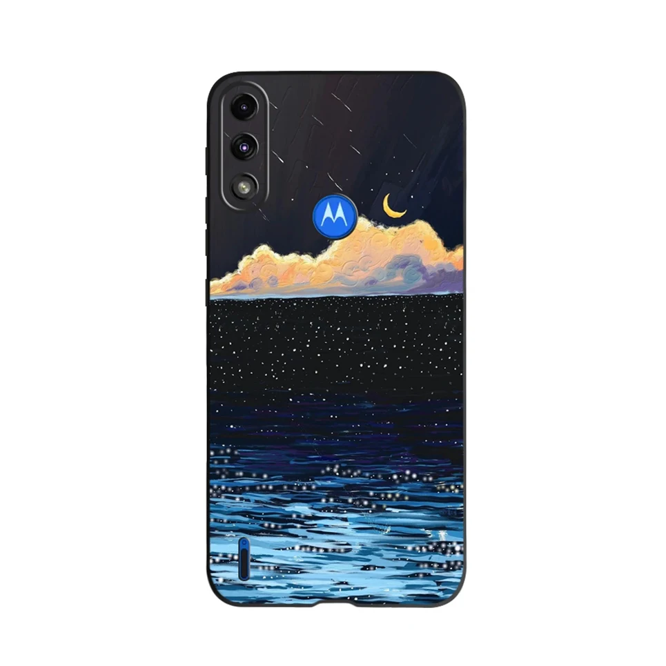 For Moto E7 Power Case TPU Soft Fashion Silicone Bumper for Motorola Moto E7i Power E7 4G Phone Case E7Power E 7i 7 Cover Flower leather phone wallet