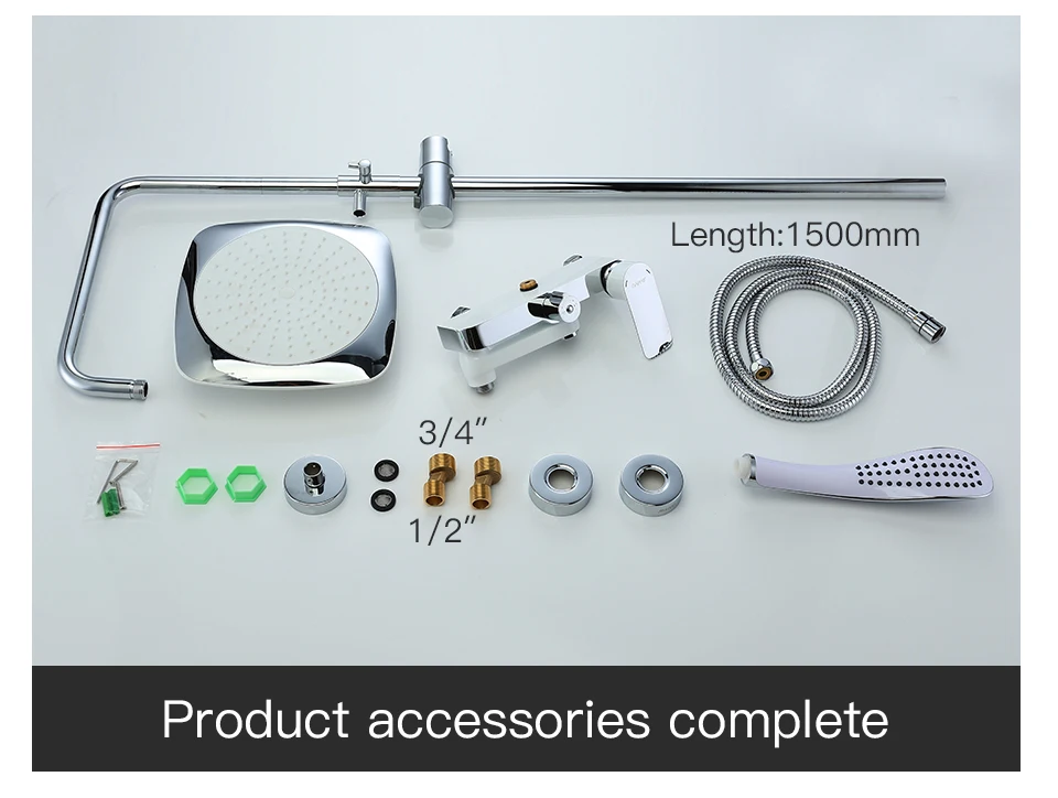 GAPPO Shower Faucet Rainfall Shower System Wall Mounted Bathroom Mixer Tap Bathtub Shower Waterfall Bath Tub Faucet Grifo Ducha