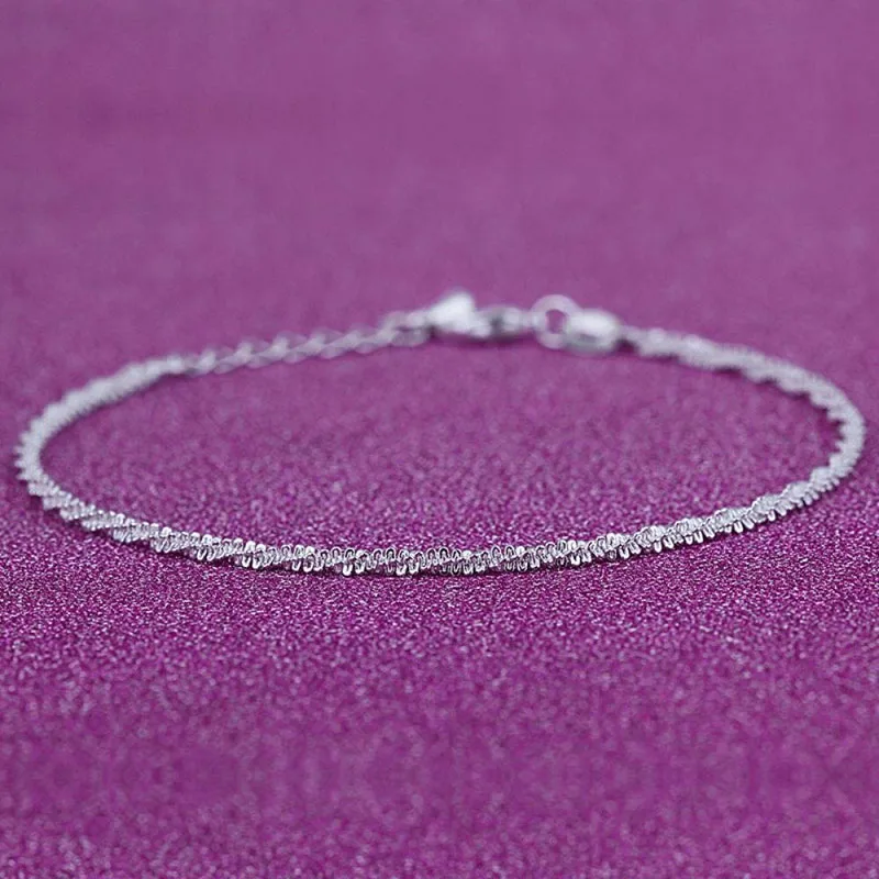 Thin Fine Sexy Anklet Ankle Shiny Chains Anklet For Women Girls Friend Foot Jewelry Leg Bracelet Barefoot Tobillera de Prata Thin Fine Sexy Anklet Ankle Shiny Chains Anklet For Women Girls Friend Foot Jewelry Leg Bracelet Barefoot Tobillera de Prata
