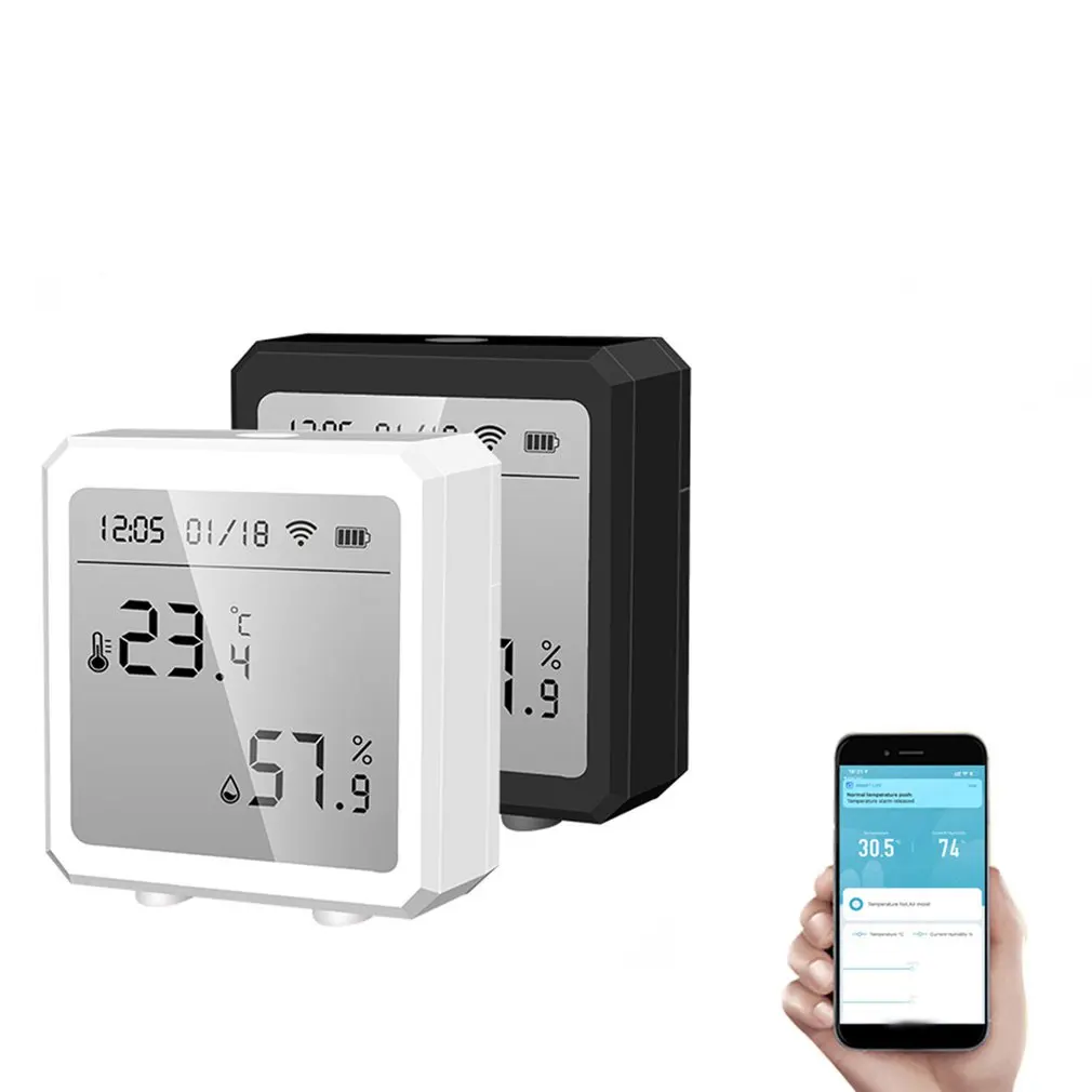 WIFI Temperature Humidity Sensor Indoor Meter Hygrometer Detector Smart