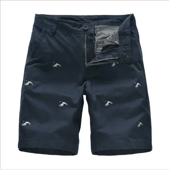 Мужские шорты летние эластичные однотонные хлопковые шорты до колена мужская верхняя одежда модные свободные большие размеры удобные короткие брюки