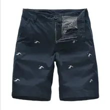 Мужские шорты летние эластичные однотонные хлопковые шорты до колена мужская верхняя одежда модные свободные большие размеры удобные короткие брюки