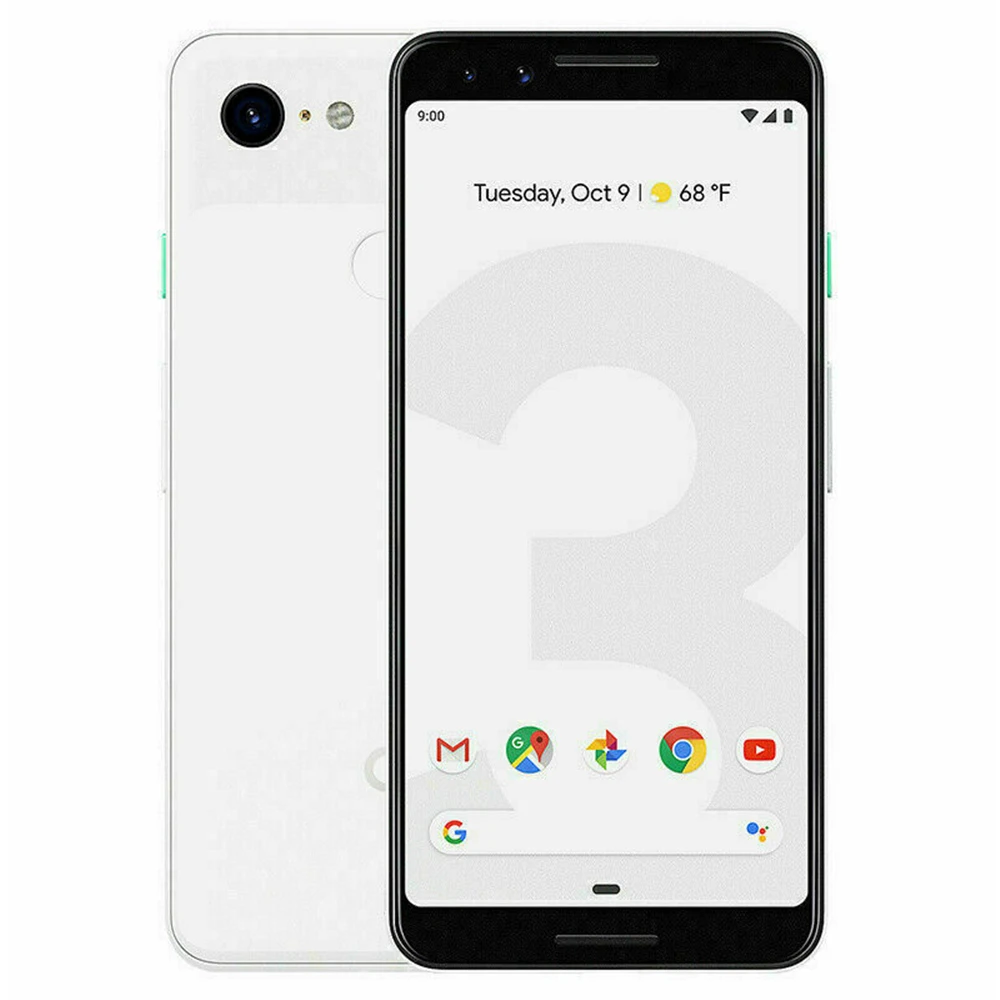 Мобильный телефон Google Pixel 3, 4G LTE, Android, Восьмиядерный, 5,5 дюймов, 12.2мп и двойной, 8 Мп, отпечаток пальца, NFC