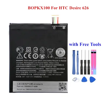 

New Mobile Phone Battery BOPKX100 For HTC Desire 626 D626W D626T 626G 626S D262W D262D A32 B0PKX100 2000mAh Real Capacity Akku