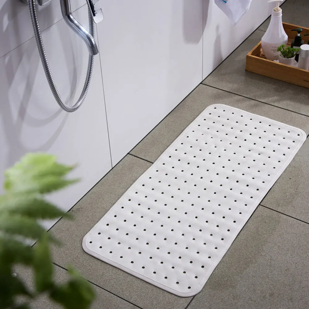 

Anti-Slip Silicone Pad Shower Bath Mat with Suction Cups 37*57cm For Bathroom Decoration Silicone Home Hotel Door Mat Hot Sale