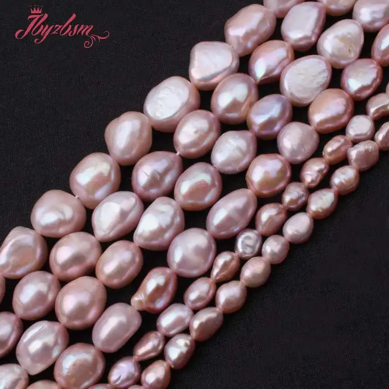 

8-9,9-10,10-11mm Purple Irregular Freshwater Pearl Beads Natural Stone Beads For DIY Necklace Jewelry Making 14.5" Free Shipping