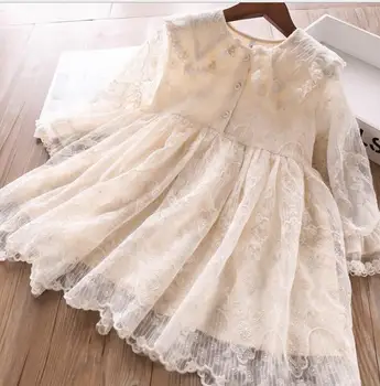 

2020 Spring Children Baby Fairy Lace Embroidery Dresses , Girls Princess Fashion Sweet Clothes 5 pcs/lot, Wholesale