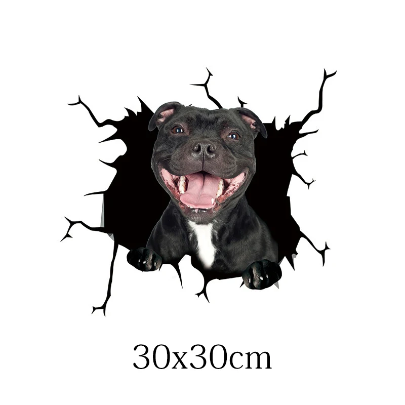 23 arten 3D Wasserdichte Lustige Hund Kuh Schwein Pferd Glas Aufkleber  Welpen Tier Auto Wand Fenster Paste Dekoration Aufkleber - AliExpress