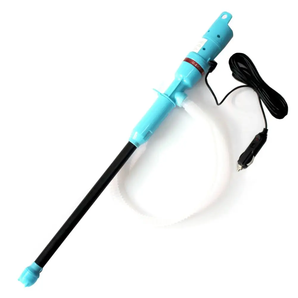 Car Upgraded High Power Electric Pump Pumping Pipe Fuel Pump Car Self- Driving Oil Pump Aquarium Water Changer - Цвет: Blue 12V