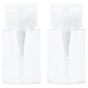 

2Pcs Bottle 100ml Reusable Portable Refillable Transparent Lightweight Empty Bottle for Bathroom Travel Home