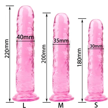 Realistic Dildo With Super Strong Suction Cup Sex Toys for Woman Penis G-Spot Simulation 4