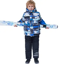 Лыжная куртка и штаны для мальчиков, 4 предмета, Детская куртка и брюки для сноуборда, детские лыжные костюмы, лыжная одежда, зимняя теплая куртка для мальчиков