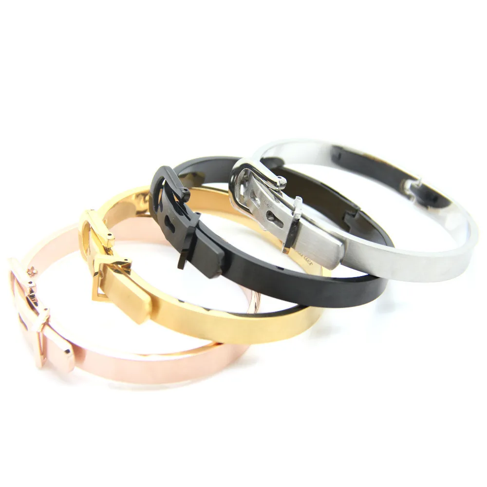 High Quality Men Women Jewelry Bracelet Stainless Steel Belt Bangle Bracelet Men Women Gift - Image 3
