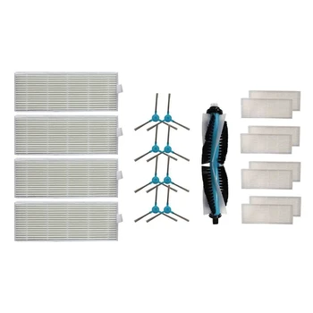 

4 Pcs Filters for Conga Series 1290 Y 1390 er & 1set Main Brush,Side Brush, HEPA Filters for Cecotec Conga 1390