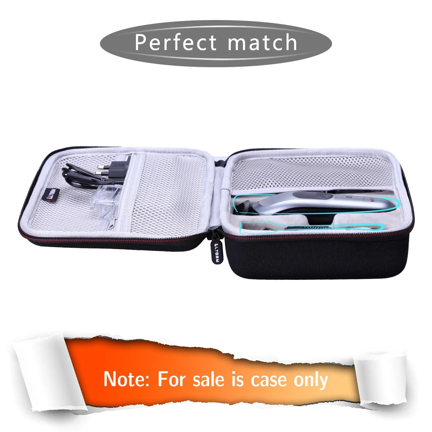 LTGEM Waterproof EVA Hard Case for Beard Trimmer for Men