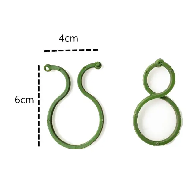 100 db Kerti Zöldségüzem Támogató Link Clip Twist Ring Gyűrű Kertészkedés Üvegházhatások M7Da - Image 4
