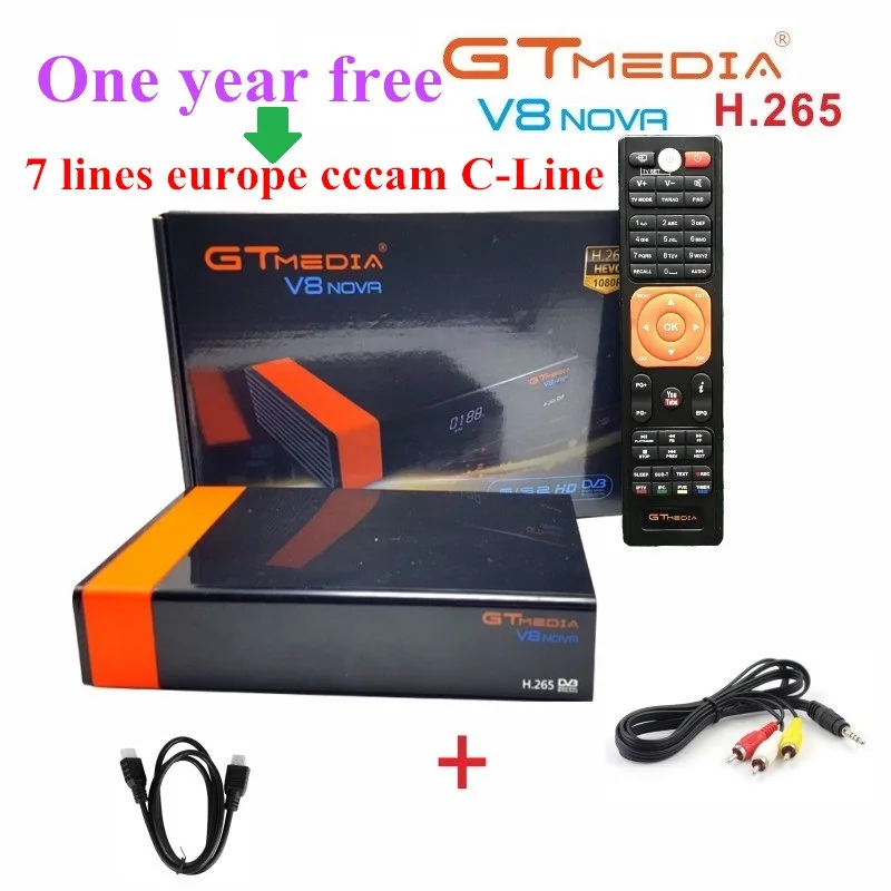 Receptor Gtmedia V8 Nova встроенный wifi Full HD DVB-S2 приемник с 1 год Cccam Cline такой же V9 Супер Обновление от V8 супер