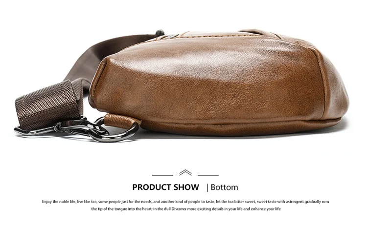 Echtes Leder Umhängetasche Für Herren Messenger Brusttasche_voghion.com