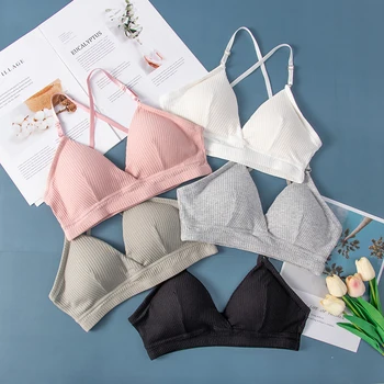 

Sexy Women Bra Bralette Lingerie push up bra Cotton flexible Bra For Women Fashion Ins bras Lady Tops Underwear Bralette Hot