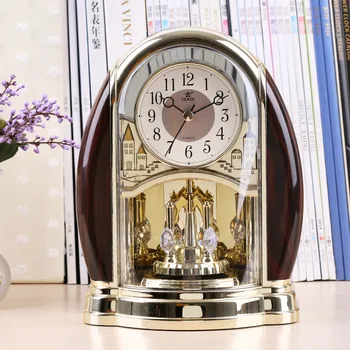 

CHRISTMAS DECORATIONS FOR HOME SILENT CLOCKS AND WATCHES ANTIQUE CREATIVE CLOCK GARDEN DECORATIVE CLOCK EUROPEAN ARTISTIC ORNAME