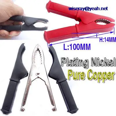 

DHL/EMS 40PCS Copper 100A BATTERY CLIP ALLIGATOR Test Clamp DIY-A8