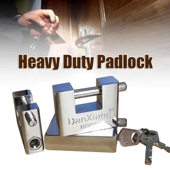 

50mm~70mm HEAVY DUTY ANTI RUST SHUTTER PADLOCK HIGH SECURITY SHACKLE LOCK 3 KEYS
